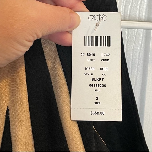 Vintage Cache Black Evening Gown 2 - Picture 11 of 12